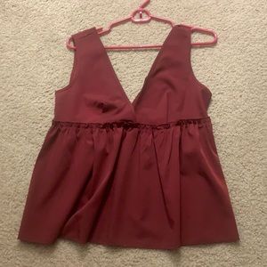 Maroon tank top